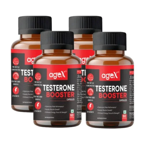 Agex Testosterone Booster for Men  Capsules (60cap, Pack of 4)