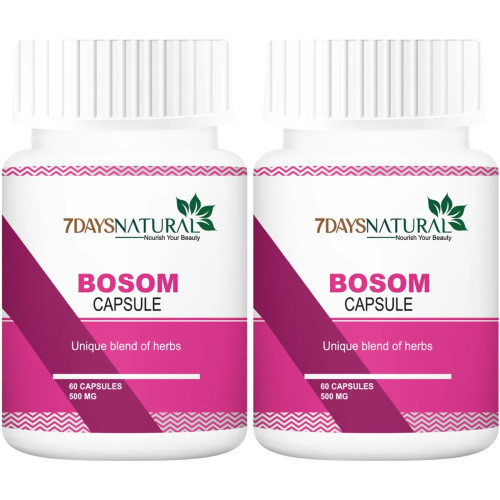 7Days Natural Bosom  Capsules (60cap, Pack of 2)