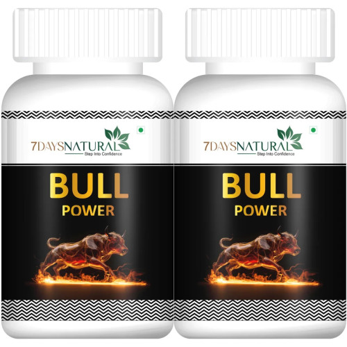 7Days Natural Bull Power  Capsules (60cap, Pack of 2)