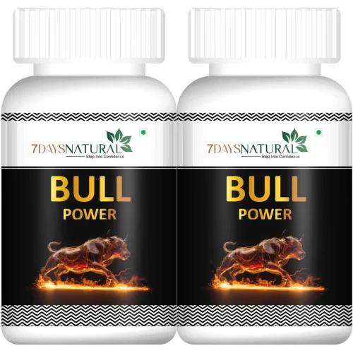 7Days Natural Bull Power  Capsules (60cap, Pack of 2)