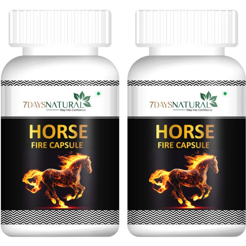 7Days Natural Horse Fire  Capsulesule (60cap, Pack of 2)