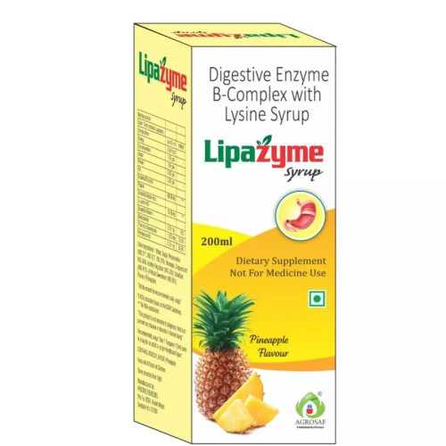 Agrosaf Pharmaceuticals Lipazyme Syrpup (200ml)