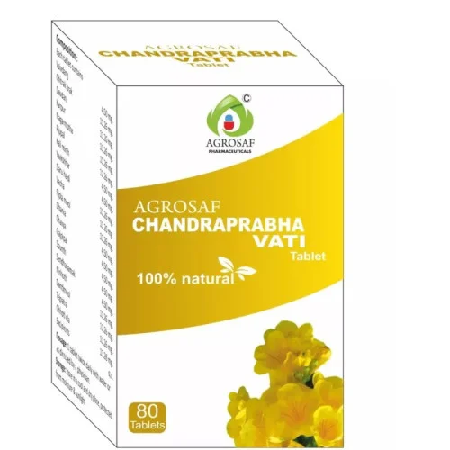 Agrosaf Pharmaceuticals Chandraprabha Vati  Tablets (80 Tablets)
