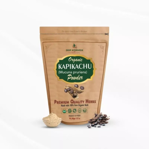 Deep Ayurveda Organic Kapikachu (Mucuna Pruriens) Powder (100g)