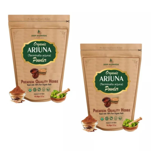 Deep Ayurveda Arjuna (Terminalia Arjuna) Powder (100g, Pack of 2)
