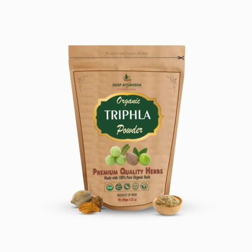 Deep Ayurveda Organic Triphala Powder (100g, Pack of 2)