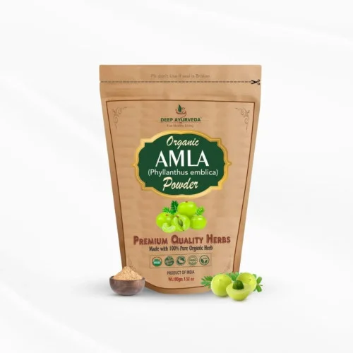 Deep Ayurveda Organic Amla (Phyllanthus Emblica) Powder (100g, Pack of 2)