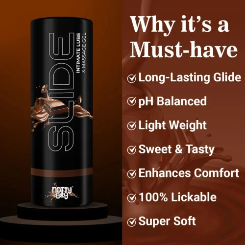 NottyBoy Slide Lubricant Gel Flavoureo Chocolate (100ml)