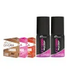 Dr Morepen Exygra Condom Dotted + Exygra+ Delay Spray (Chocolate, Strawberry And Bubblegum Condom Each 3Pcs + Spray 20Gm Pack Of 2) (1Pack)