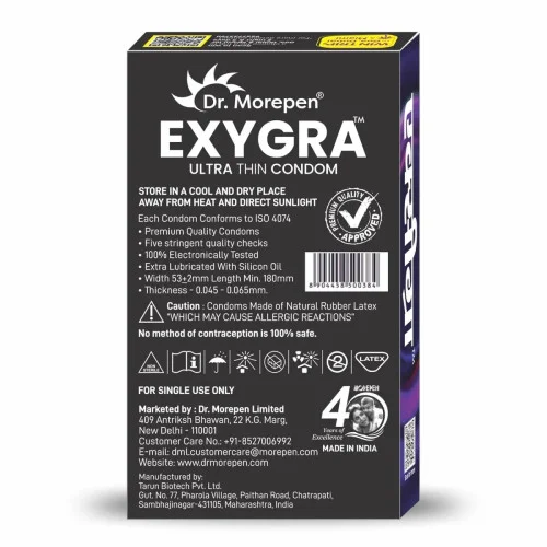 Dr Morepen Exygra Cotton Candy Ultrathin Condom (10pcs)
