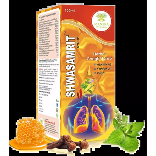 Mantra Ayurveda Shwasamrit Cough Syrup (100ml)