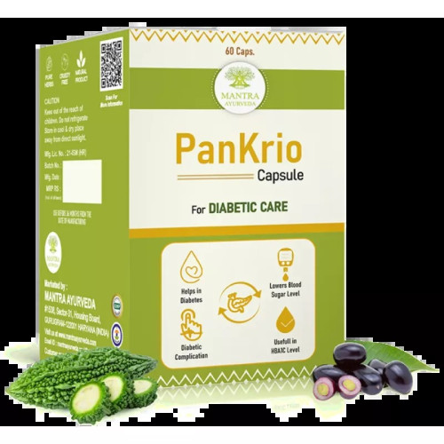 Mantra Ayurveda Pankrio  Capsulesule For Diabetic Care (60cap)