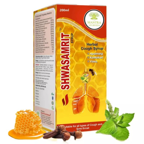 Mantra Ayurveda Shawasamrit Syrup (200ml)