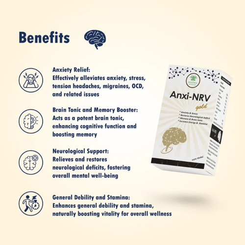 Mantra Ayurveda Anxi Nrv Gold  Capsulesule (30cap)