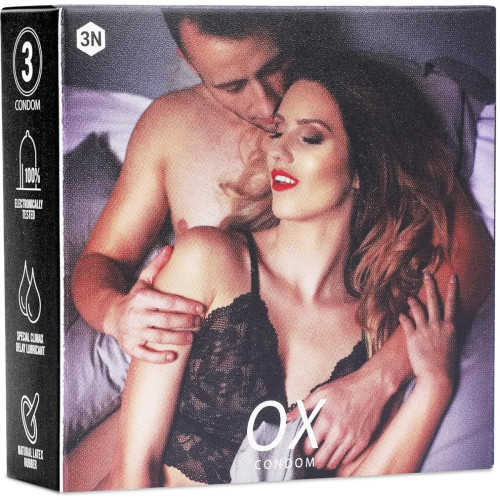 Raftaar Ox Coolmint Flavoured Dotted Long Last Condoms (3pcs, Pack of 5)