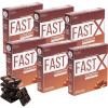 Raftaar Fast X Chocolate Flavoured 1500+ Extra Dots Condoms (3pcs, Pack of 6)