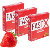Raftaar Fast X Strawberry Flavoured 1500+ Dots Extra Condoms (3pcs, Pack of 3)