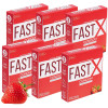 Raftaar Fast X Strawberry Flavoured 1500+ Dots Extra Condoms (3pcs, Pack of 6)