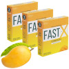 Raftaar Fast X Mango Flavoured 1500+ Extra Dots Condoms (3pcs, Pack of 3)