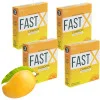 Raftaar Fast X Mango Flavoured 1500+ Extra Dots Condoms (3pcs, Pack of 4)