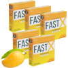 Raftaar Fast X Mango Flavoured 1500+ Extra Dots Condoms (3pcs, Pack of 5)