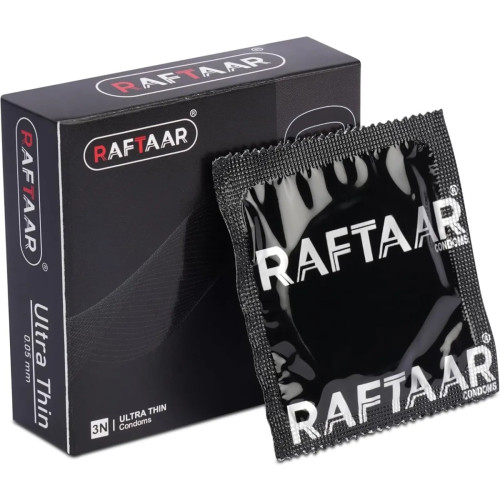 Raftaar 0.05Mm Ultra Thin Condoms (3pcs, Pack of 4)