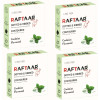 Raftaar Dotted & Ribbed Contoured Coolmint Flavoured Condoms (4pcs, Pack of 4)