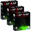 Raftaar Extra Time With Long Ride 1500+ Extra Dots Coolmint Flavoured Condoms (3pcs, Pack of 3)