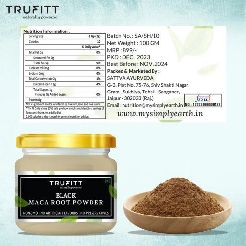 Trufitt Black Maca Root Powder (100g)