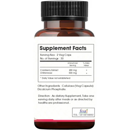 Trufitt Cranberry + D-Mannose 60  Capsules (60cap)