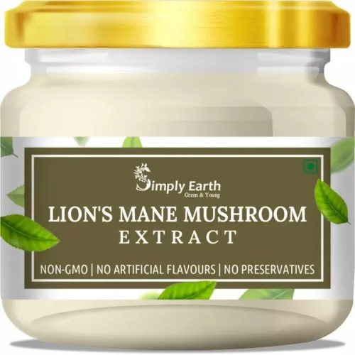 Simply Earth Lion'S Mane Mushroom Extract Powder (50g)