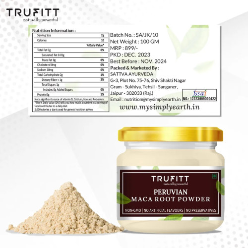 Trufitt Peruvian Maca Root Powder (100g)