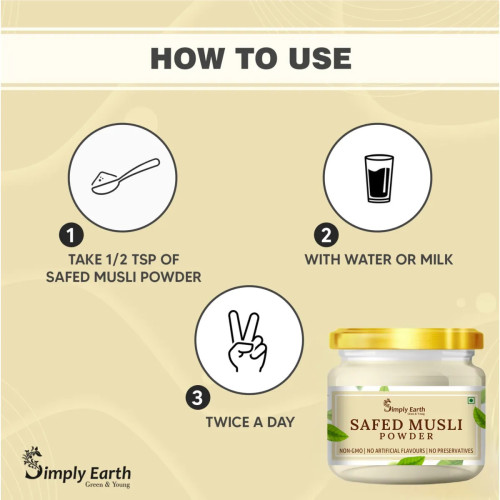 Simply Earth Safed Musli Powder (100g)