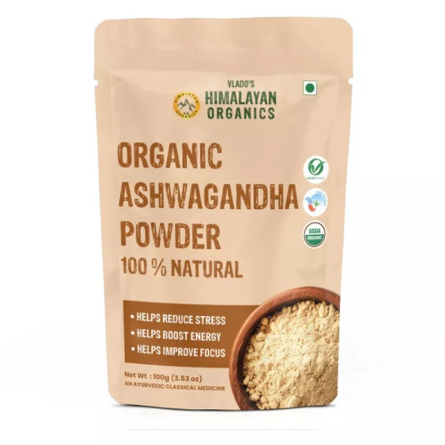 Vlado's Himalayan Organics Organic Ashwagandha Powder (100g)