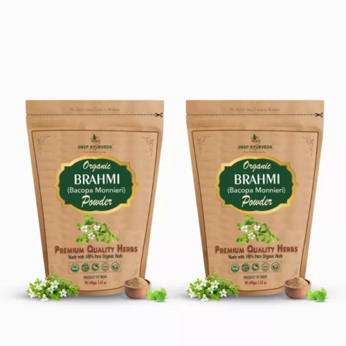 Deep Ayurveda Brahmi (Bacopa Monnieri) Powder (100g, Pack of 2)