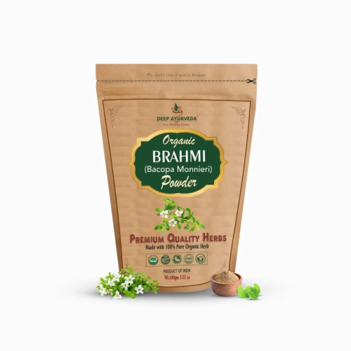 Deep Ayurveda Brahmi (Bacopa Monnieri) Powder (100g, Pack of 2)
