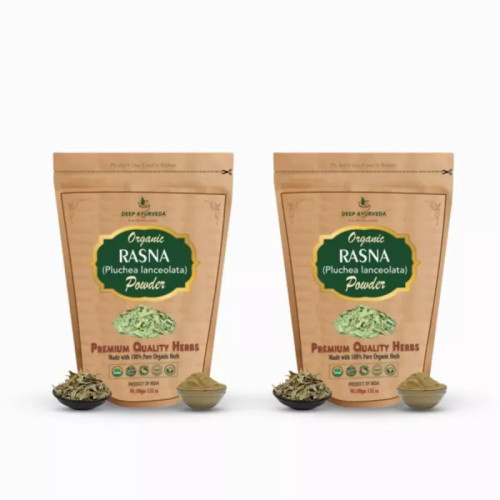 Deep Ayurveda Rasna (Pluchea Lanceolata) Powder (100g, Pack of 2)