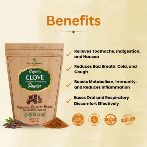 Deep Ayurveda Clove (Syzygium Aromaticum) Powder (100g)