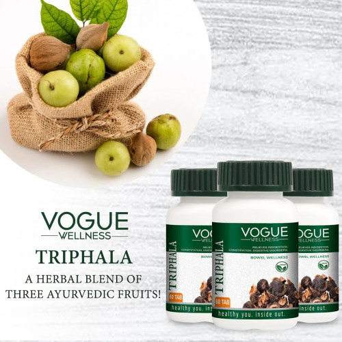 Vogue Wellness Triphala  Tablets (60 Tablets)