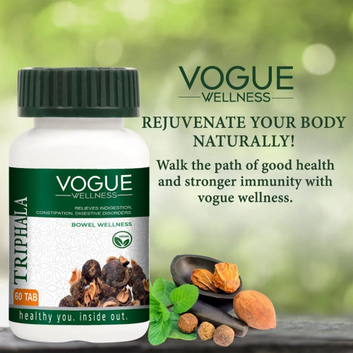 Vogue Wellness Triphala  Tablets (60 Tablets)