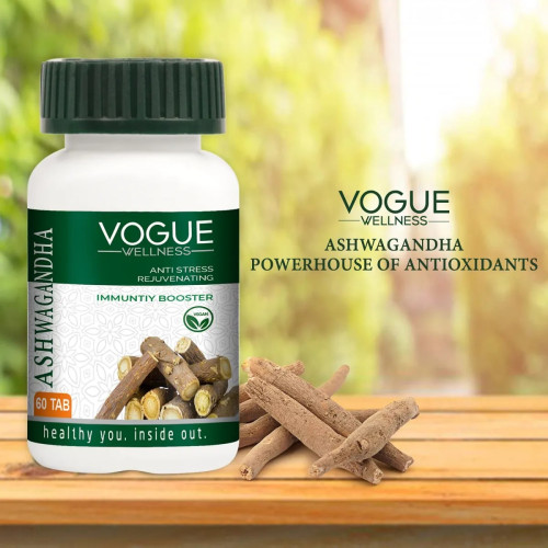 Vogue Wellness Ashwagandha  Tablets (60 Tablets)