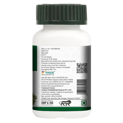 Vogue Wellness Gokhshura  Tabletslate (60 Tablets)