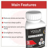 Vogue Wellness Ashwagandha 3 Way Action  Tabletslate (60 Tablets)