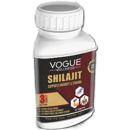 Vogue Wellness Shilajit 3 Way Action (60 Tablets)