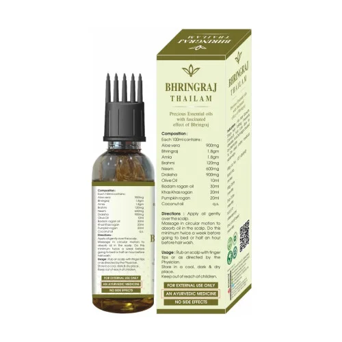 Rosette Organics Bhringraj Thailam Hair Oil (100ml)