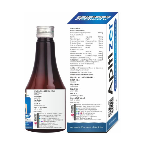 Rosette Organics Apitizer Syrup (200ml)