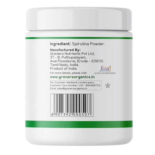 Grenera Spirulina Powder Dietary Supplement (240g)