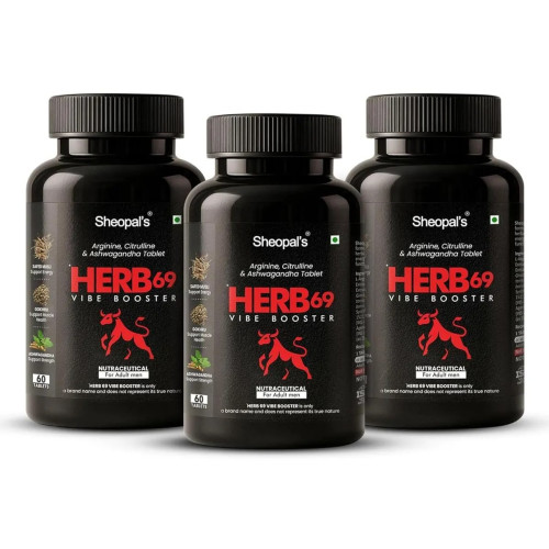 Sheopals Herb 69 Vibe Booster (60g, Pack of 3)