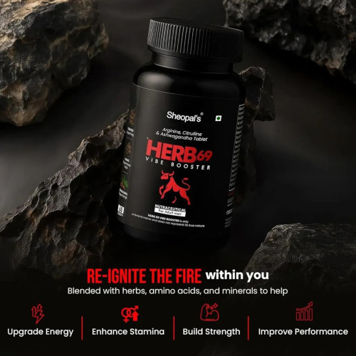 Sheopals Herb 69 Vibe Booster (60g, Pack of 3)