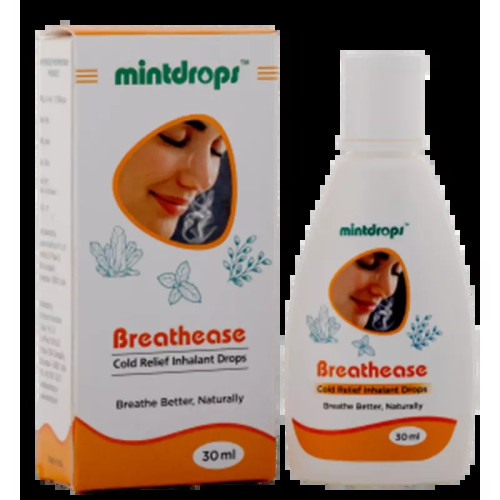 Mintdrops Breathease Cold Relief Inhalant Drops (30ml)